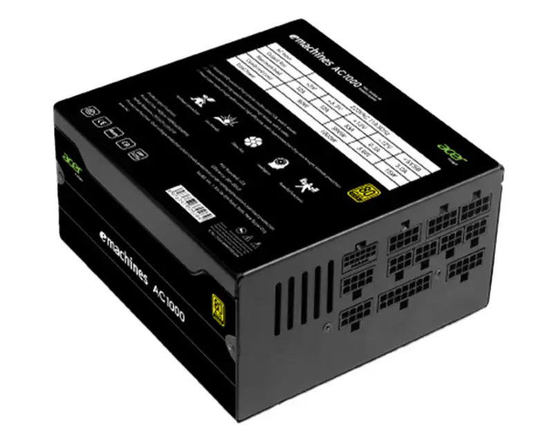 PSU ACER AC1000 80+ GOLD FULL MODULAR PCIE-5 BLACK